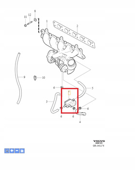 ZAWÓR REGULACYJNY CIŚNIENIA DOŁADOWANIA VOLVO V40 V60 S60 XC70 30670449