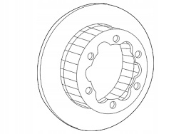 Mercedes-Benz OE A906423011 2 tarcza hamulcowa