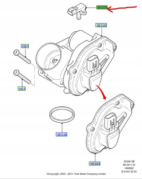 CZUJNIK CIŚNIENIA POWIETRZA FORD FOCUS KA C-MAX 1923995 _ 2S6A-9F479-BC