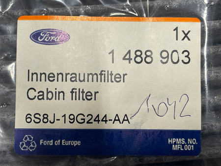 FILTR KABINOWY FORD MONDEO 1992- 1698097 _ 6S8J-19G244-AA