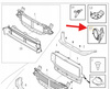 RAMKA CHŁODNICY WLOT KIEROWNICA POWIETRZA VOLVO XC60 2018- OE 31425457