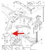 WSPORNIK ZAWIESZENIA PRAWY TYŁ VOLVO XC90 XC70 S80 S60 V70 OE 30714570