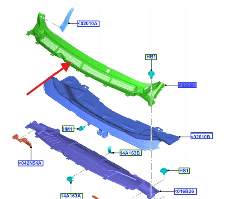 PODSZYBIE FORD TRANSIT COURIER MK1 2014- 1855339 _ ET76-A02216-AC