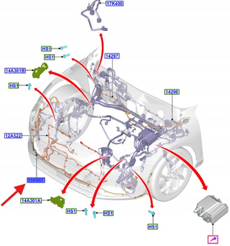 WIĄZKA ZDERZAKA PRZÓD FORD FOCUS 2019- 2443331 _ JX6T-15K867-GBAF