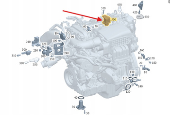 MAGNES PODNOSZĄCY BENZYNA M264 M270 M274 MERCEDES OE A2709820000