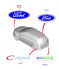 EMBLEMAT PRZÓD FORD C-MAX Mk2 2015- FOCUS 2014- 18- 5351110 _ C1BB-8B262-BA