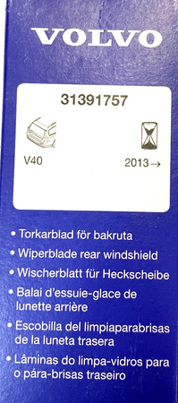 Pióro tylnej wycieraczki Volvo V40 OE 31391757
