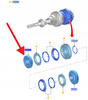 KOŁO ZĘBATE 5 BIEG MANUAL B6 1.5 TDCI KUGA FOCUS 2260253 _ HU3R-7K316-BHA
