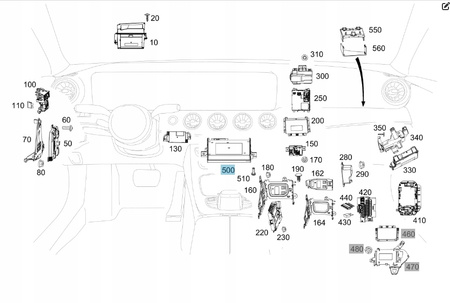 MERCEDES W238 MODUŁ STEROWANIA SOS 2389008601