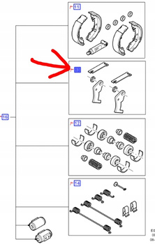 SAMOREGULATORY SZCZĘK HAMULOCOWYCH MONDEO 1992-00 _ 6710035 _  93BB-2K286-AA