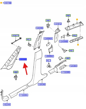 ATRAPA PRZEDNIA CHŁODNICY FORD S-MAX MK1 2010- 1809290 _ AM21-R03510-AJ1FJH