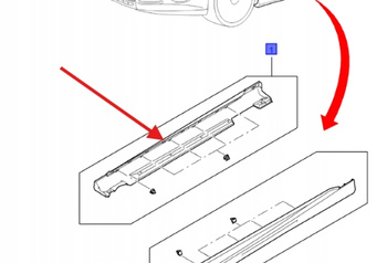 NAKŁADKA LISTWY PROGOWEJ PRAWA FOCUS 2011- 1759881 _ AMBM5J-A10146-AAXWAA