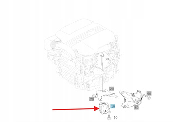 PODUSZKA SILNIKA PRAWA BENZYNA M264 MERCEDES W205 W213 W253 OE A2052409700