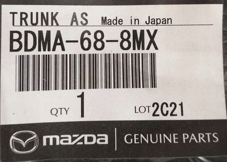 Wkład styropian bagażnika - Mazda 3 BP Sedan_BDMA688MX