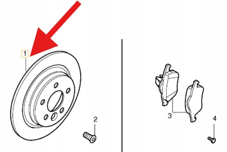 TARCZE HAMULCOWE TYŁ 302MM VOLVO S60 V60 2011- S80 XC70 2008- OE 31471746