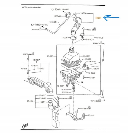 Przewód ssący - Mazda 323S BJ Mazda 323F BJ_ZM0113220