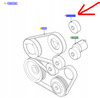ROLKA PASKA KLINOWEGO FORD MONDEO Mk2 FOCUS 1.8L _ 1114544 _ 98BB-19A216-AB 