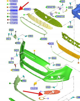 KRATKA HALOGENU PRAWY PRZÓD FORD S-MAX 2015- 1897118 _ EM2B-15A298-AC5YZ9