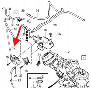 ZAWÓR CIŚNIENIA TURBOSPRĘŻARKI D5 VOLVO S60 V60 XC60 XC70 OE 31293964