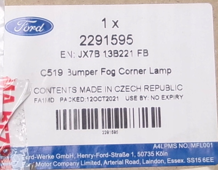 HALOGEN LEWY FORD FOCUS Mk4 2018- 2291595 _ JX7B-13B221-FB