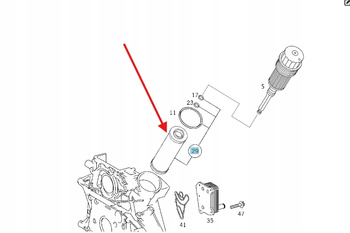 FILTR OLEJU DIESEL MERCEDES OM611 612 646 647 OE A611180000990