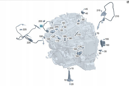 MERCEDES CZUJNIK NOX SONDA LAMBDA A0009052809