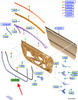 USZCZELKA NADWOZIA DRZWI FORD MUSTANG 15- 23- 2561393 _ FR3B-6320708-AC