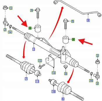 IZOLACJA GUMOWA TRANSIT 2000-06 4059914 _ YC15-3C716-AA