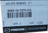 Felga Aluminiowa Mazda 6 2018 - Sedan / Combi_9965167570CN