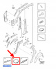 USZCZELKA WEWĘTRZNA SŁUPKA A PRAWY DÓŁ VOLVO XC90 2016- OEM/OE 31688969