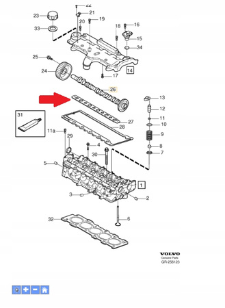 Uszczelka Volvo OE 8642665