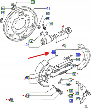 SZCZĘKI HAMULCOWE FORD TRANSIT 1985-1991 5026962 _ 91VX-2200-CA