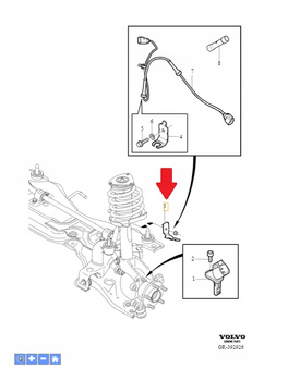 LEWY WSPORNIK ABS VOLVO V40 2013- V50 S40 2004- C70 C30 OE 30786846