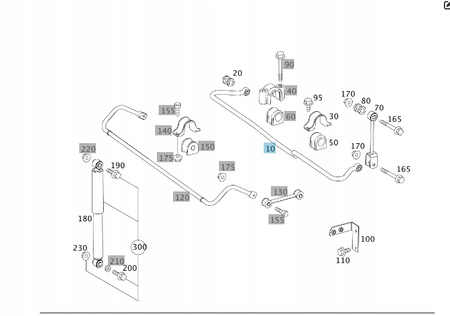 DRAZEK STABILIZATORA MERCEDES A9063201411