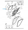 Prowadnica prawa tylne drzwi - Mazda 3 BM BN_BHN972605E