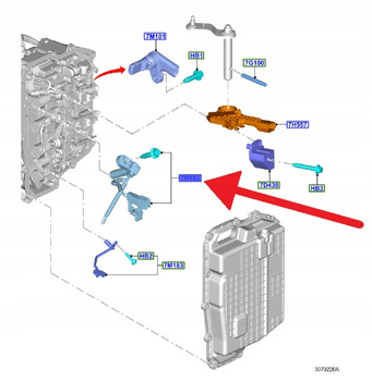 CZUJNIK PRĘDKOŚCI SKRZYNI AUTOMAT 8-BIEG FORD 2325378 _ JM5P-7H103-BA