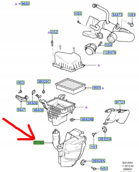 REZONATOR FORD FOCUS Mk2 2003- CABRIO 1.8 2.0 TDCi _ 1355122 _ 3M51-9F763-RB