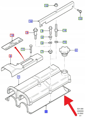 USZCZELKA POKRYWY ZAWORÓW FORD MONDEO FIESTA 1989- 1663394 _ 928M-6584-C1B