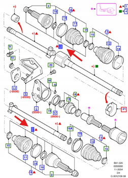 POŁĄCZENIE I WAŁ KRÓTKI ESCORT FIESTA PUMA 1689904 _ RE98FX-3C242-C1A