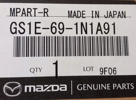 Obudowa prawa lusterka zewnętrznego - Mazda 2 DE_GS1E691N1A91