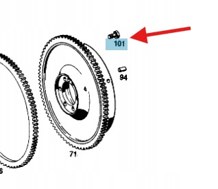 ŚRUBA KOŁA ZAMACHOWEGO BENZYNA M108 M114 M129 M130 MERCEDES OE A1080320171