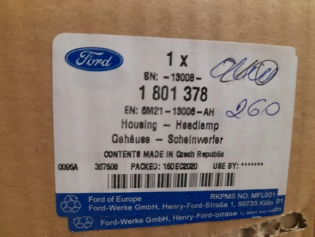 REFLEKTOR LEWY KSENONOWY FORD S-MAX Mk1 GALAXY Mk3 1801378 _ 6M21-13006-AH