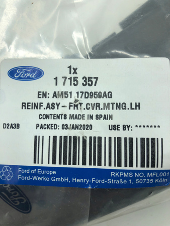 ŚLIZG ZDERZAKA LEWA STRONA FORD C-MAX MK2 2010-2019 _ 1715357 _ AM51-17D959-AG
