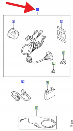 WIĄZKA HAKA HOLOWNICZEGO FORD SMAX GALAXY 2006- 1506736 _ AM6M2J-15A416-AC