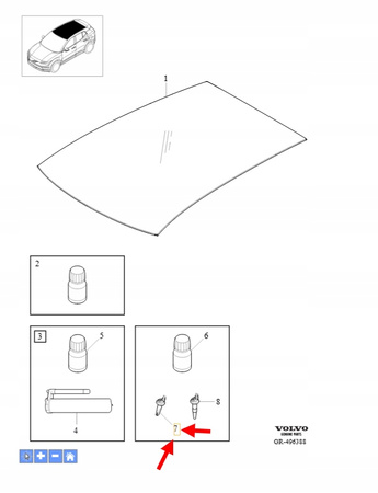 DYSZA SPRYSKIWACZA VOLVO XC90 XC60 V90 V60 S90 S60 OEM/OE 32244510