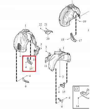 Zestaw chlapaczy przednich Volvo XC90