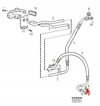 SPINKA PRZEWODU OLEJU VOLVO S70 V70 1997- 850 1992- OE 6842411