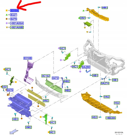 KIEROWNICA POWIETRZA LEWA FORD KUGA Mk2 2016- OE 2004195 _  GV4B-8A261-AA