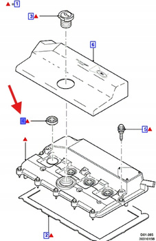 USZCZELKA WTRYSKU FORD MONDEO 01-02 TRANSIT 2002 1201347 _ 2S7Q-6K780-AA
