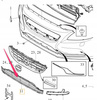 Środkowa kratka Volvo V40 OE 31353311
